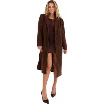 Dámský kabát Dámský Dlouhý Elegantní Klasický Kabát s kapsami