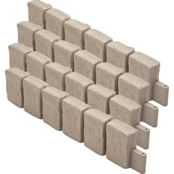 Zahradní obrubník Vevor Zahradní obrubník 47.2×9 in, flexibilní, s kotevními kolíky, béžový