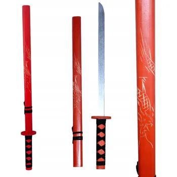 Dětská zbraň Dřevěný meč – rekvizita pro rytíře, 72 cm, KATANA SAMURAJ