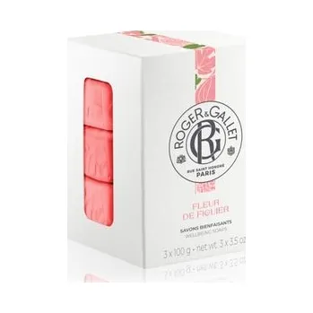Čistící mýdlo Roger & Gallet Fleur de Figuier Set Mýdlový blok