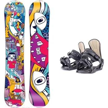 Snowboarding Beany Bark dětský snowboard + Beany Junior vázání 120 cm + S - EU 36-38 + DÁREK + Doprava ZDARMA