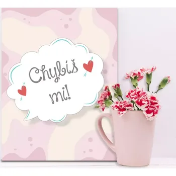 Plechová cedule Sablio Dárková cedulka Chybíš mi: 30x40 cm