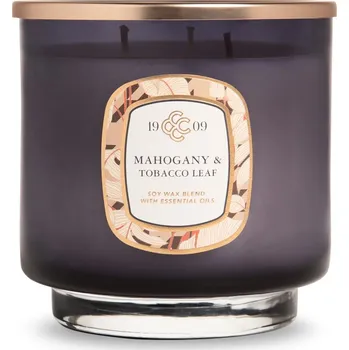 Svíčka Colonial Candle Sójová svíčka Mahogany & Tobacco Leaves - 566g