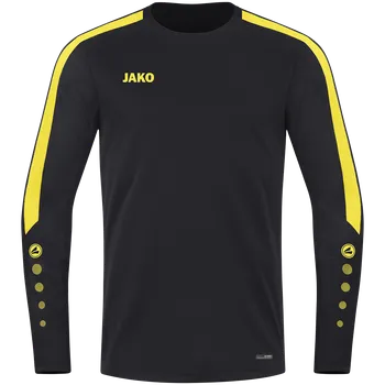 Pánská mikina JAKO Power Sweater černá/žlutá UK 128