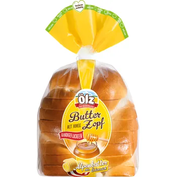 Pečivo Ölz Máslová vánočka s medem krájená 235g