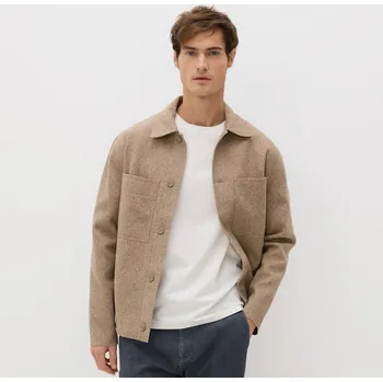 Reserved - Hladké tričko regular fit - krémová - 526EX-01X - 526EX-01X-XXL