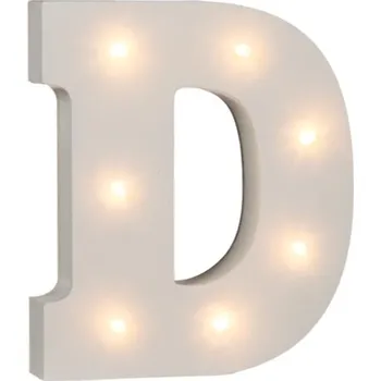 Party dekorace Lampionky.cz Led písmeno svíticí D 16 cm