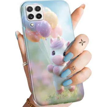 Pouzdro na mobilní telefon Hello Case Zadní Kryt Samsung Galaxy A22 růžový