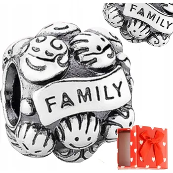 Přívěsek Přívěsky FAMILY rodina stříbrné korálky s925 + KRABIČKA na dárek