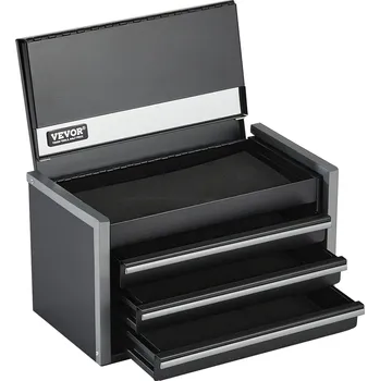 Vevor Kovová kazeta na nářadí 8.6-inch se 3 zásuvkami a eva vložkami
