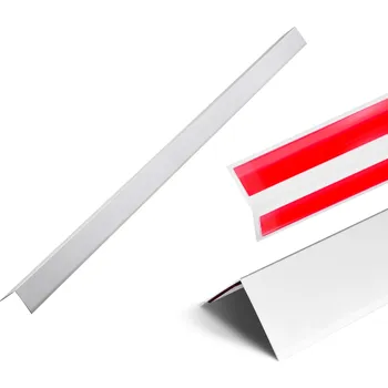 Stavební profil Vevor Ochrana rohu stěny hliníkový l-profil 50×50×1217 mm, 12 ks, 3m páska