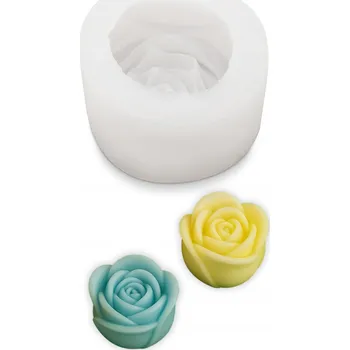 Svíčka Silikonová forma na svíčky, vosk, mýdla a odlitky - motiv růže