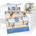 Bellatex Dětské povlečení krep Agáta 90x135 cm, 45x60 cm Safari modrá 222268262