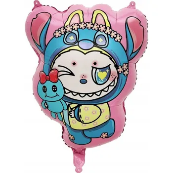 Balónek Fóliový balónek Labubu, 48 cm x 63 cm.