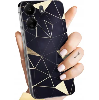 Pouzdro na mobilní telefon Zadní Kryt Hello Case pro Xiaomi Redmi 13C 5G zlatý