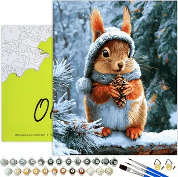MALOVÁNÍ PODLE ČÍSEL Vánoční Motivy - Obrazy k Malování Podle Čísel s Rámem Oh Art!