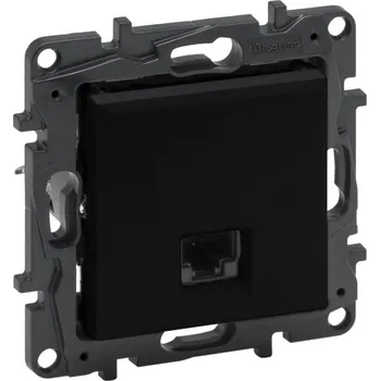 Elektrická zásuvka Datová zásuvka Niloé Step černá 1xRJ45 Cat.5e FTP Legrand 863557B