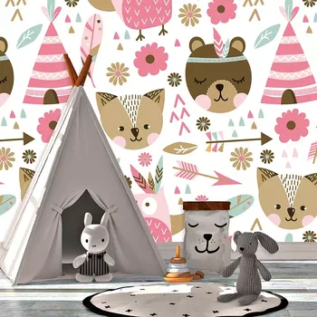 Tapeta Sablio Tapeta Lesní zvířátka - 125x75 cm