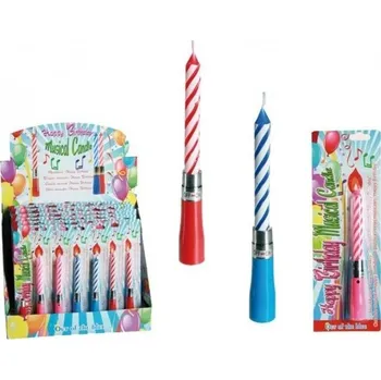Dortová svíčka Lampionky.cz Svíčka na dort s melodií Happy Birthday 1 ks