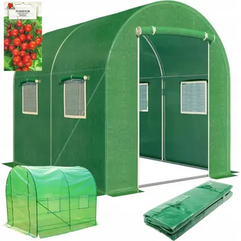 Fóliovník Fóliový zahradní tunel 2x2m, skleník 4m2 na zeleninu, velký fóliovník STAN