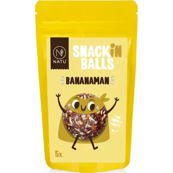 Natu SNACKin Balls Bananaman 65g