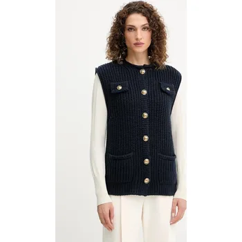 Dámská vesta Vlněná vesta Luisa Spagnoli dámská, tmavomodrá barva, 100076 59X, vel. M