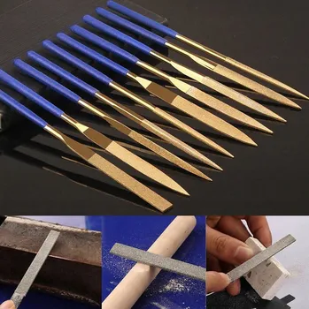 DIAMANTOVÉ PILNÍKY 10 KUSŮ JEHLOVÉ PILNÍKY NA KOV SAD