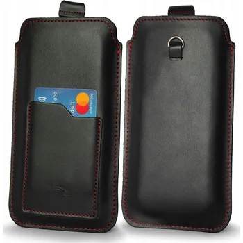 Pouzdro na mobilní telefon KOŽENÉ POUZDRO KRYT VSUVNÉ NA MOTOROLA EDGE 30 40 50 60 ULTRA PRO FUSION