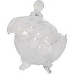 Transparentní skleněná dóza na cukrovinky s víkem Tulip - Ø 15*20 cm 179211921