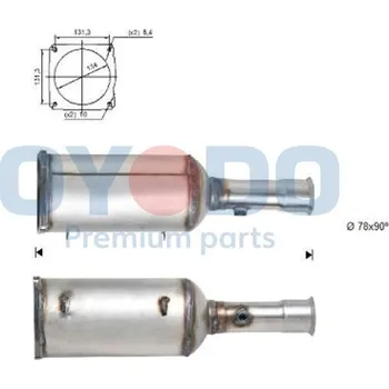 Filtr pevných částic Filtr sazových částic, výfukový systém Moto-Profil 20N0083-OYO
