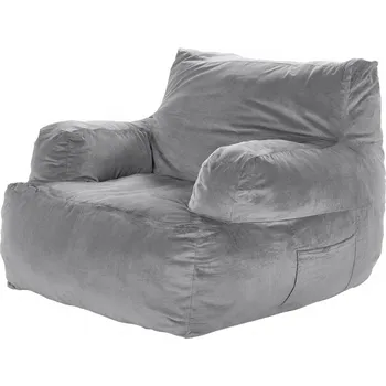 Sedací pytel Vevor Sedací pytel pro dospělé s opěrkami, vysokohustotní pěna, šedý