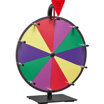 Vevor Točící kolo na ceny 305 mm, 10 políček, stolní se stojanem, 2 fixy