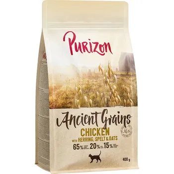 Krmivo pro psa 400g Purizon Adult Ancient Grain s kuřecím a rybou