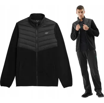 Dámské spodní prádlo 4F PÉŘOVÁ FLÍCOVÁ MIKINA S PÉŘÍM, ČERNÁ, M119, vel. L