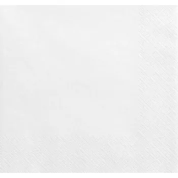 Papírový ubrousek Ubrousky HRC Unicolor L - bílé - 2vrstvé - 50 ks - SH2_BI_00010050