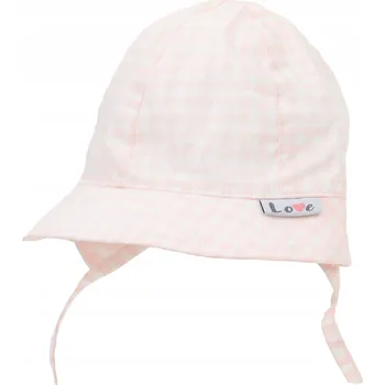 Čepice ČEPICE S UŠIMA, ZAVAZOVACÍ, BAVLNĚNÁ, DÍVČÍ YOCLUB 40-42