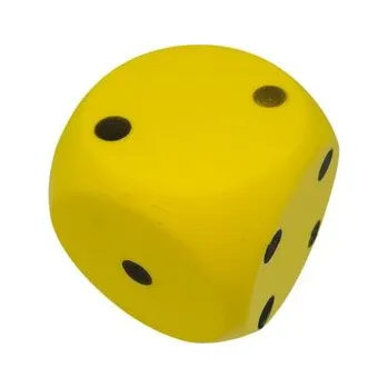 Hra na zahradu Pěnová kostka XXL, žlutá