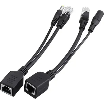 Rozvaděč WELL PoE pasivní - sada kabelů (injector a splitter) 10000295