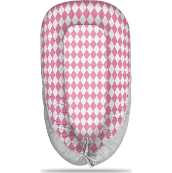 Hnízdečko pro miminko Sablio Hnízdečko pro miminko Růžovobílé kosočtverce