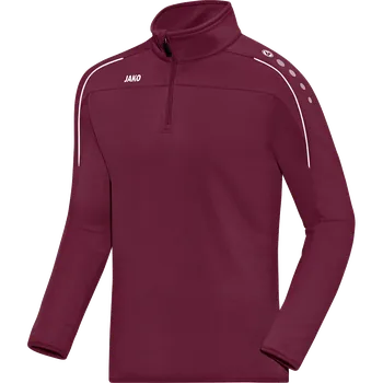 Pánská mikina JAKO Classico Zip Top vínová UK M