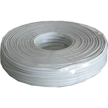 Síťový kabel Telefonní kabel - 4linka bílá, balení 100m