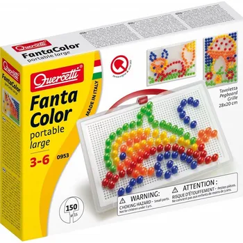 Mozaiková sada Quercetti Mozaika FantaColor Portable 150 ks (Ø15 mm)