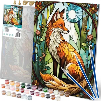 Obraz k malování podle čísel 40x50 cm Massido Lištička