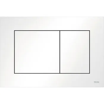 Splachovací tlačítko Ovládací tlačítko pro dvě splachování, plast, bílá TECE NOW