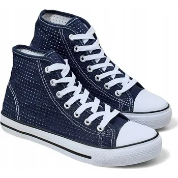 Dámské tenisky MODRÉ DÁMSKÉ PROLAMOVANÉ TENISKY NIMM 37