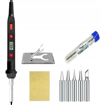 Páječka Sada elektronická páječka 80W s posuvným spínačem 9 prvků