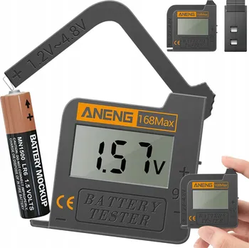 IP kamera Digitální voltmetr Aneng Tester Miernik Baterii Woltomierz Cyfrowy LCD AA