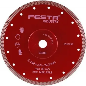 Řezný kotouč Festa Diamantový kotouč INDUSTRY 200x2x25.4 mm