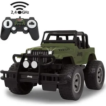RC model auta Jamara Jeep Wrangler Rubicon 1:14 olivově zelený 2,4GHz