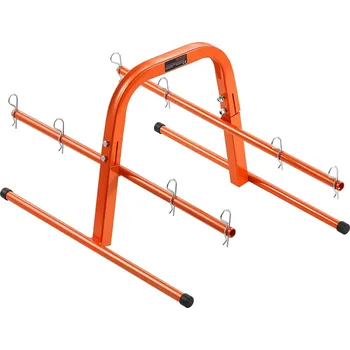 zvedák Vevor Stojan na cívky drátu, ocelový, nosnost 45 kg, až 8 ks, Ø240 mm